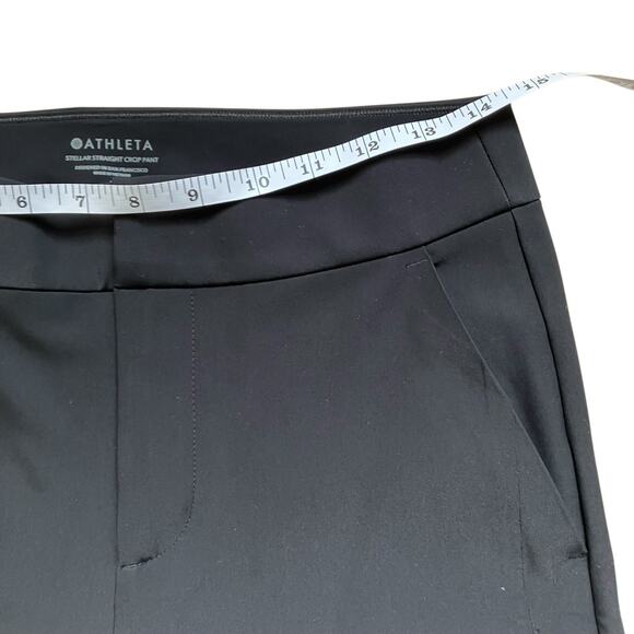 Athleta Stellar Straight Crop Pant in Black Sz 6 Stretchy Comfy Everyday Office - Picture 16 of 16